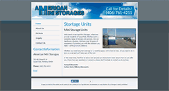 Desktop Screenshot of americanministorages.com